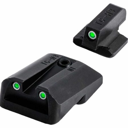 TruGlo TGTG231N2W Tritium Pro  Black | Green Tritium White Outline Front Sight Green Tritium Rear Sight