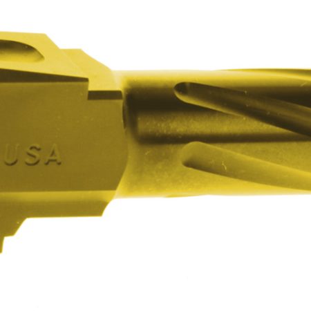 Rival Arms RARA20G301E Precision V1 Match Grade 9mm Luger 3.41" Fluted Gold PVD Stainless Steel, Fits Glock 43/43X