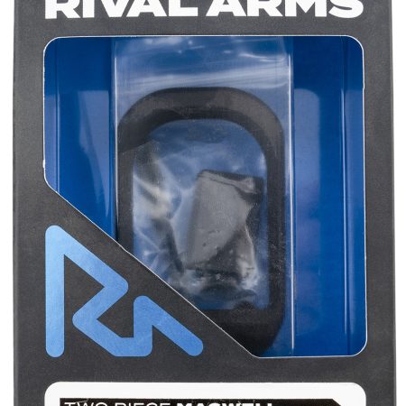 Rival Arms RARA70G121A Two Piece Magwell  Compatible w/Gen5  Glock 17/22/34/35, Black Anodized Aluminum