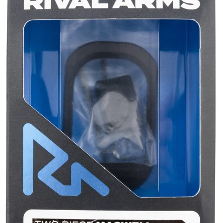 Rival Arms RARA70G221A Two Piece Magwell  Compatible w/Glock 19 Gen5, Black Anodized Aluminum