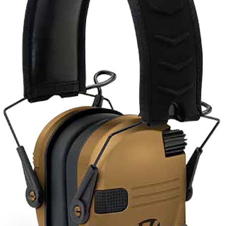 Walker's GWPRSEMBB Razor Slim Electronic Muff 23 dB Over the Head Battle Brown/Black Polymer