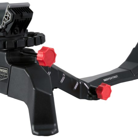 Birchwood Casey CSR Foxtrot Shooting Rest Black Non-Marring Material/Red Accents, Adjustable Elevation, Removeable Center Section for Pistols & Rifles