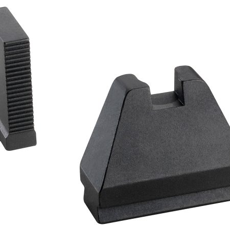 AmeriGlo GL808 Optic Compatible Sight Set for Glock  9XL Tall Serrated Front Sight-Black Rear Sight