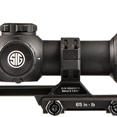 Sig Sauer Electro-Optics SOT61000 Tango-MSR LPVO Black 1-6x24mm, 30mm Tube Illuminated BDC6 Reticle Features Throw Lever & ALPHA-MSR Mount