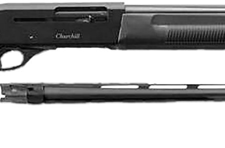 Akkar 111225 Churchill 220 Combo 20 Gauge with 18.50" or 26" Barrel, 3" Chamber, 5+1 Capacity, Blued Metal Finish & Black Synthetic Right Hand (Full Size)