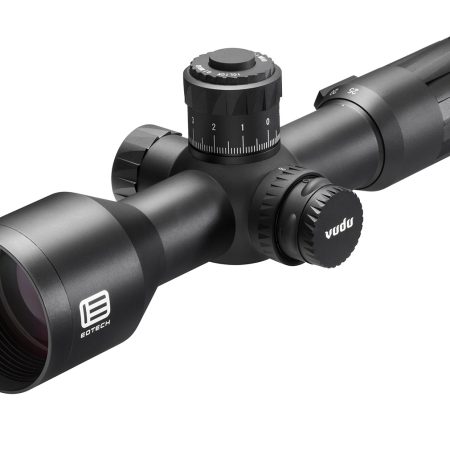 Eotech VDU525FFH59 Vudu FFP Black Anodized 5-25x 50mm 34mm Tube Illuminated Horus H59 MRAD Reticle Features Throw Lever