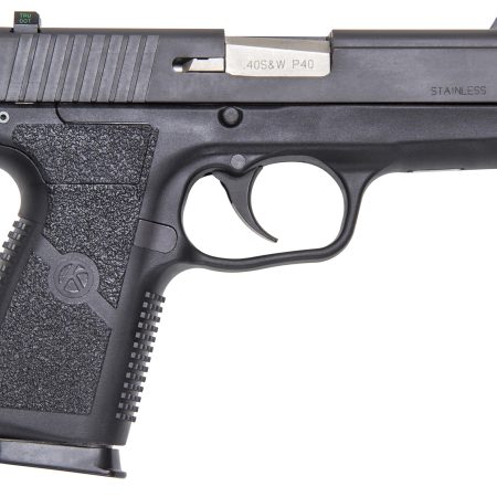 Kahr Arms KP4044NA P  40 S&W Caliber with 3.60" Barrel, 6+1 or 7+1 Capacity, Black Finish Frame, Serrated Matte Black Stainless Steel Slide, Textured Polymer Grip & TruGlo Night Sight