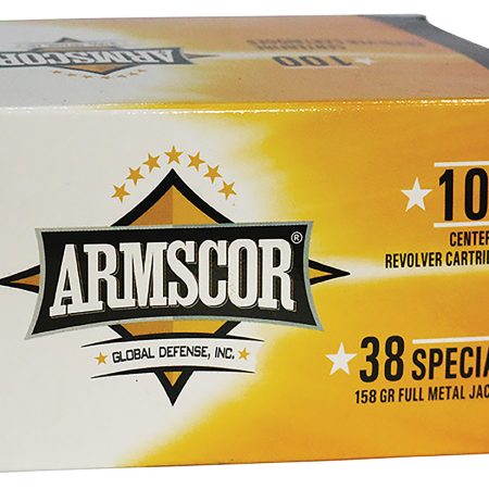 Armscor 50449 Precision Value Pack 38Special 158gr Full Metal Jacket 100 Per Box/12 Case