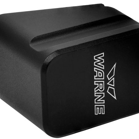 Warne MEG1754BLK Magazine Extension  made of 6061-T6 Aluminum with Hardcoat Anodized Black Finish for Glock 17, 22 Magazines (Adds 5rds 9mm Luger, 4rds 40 S&W)