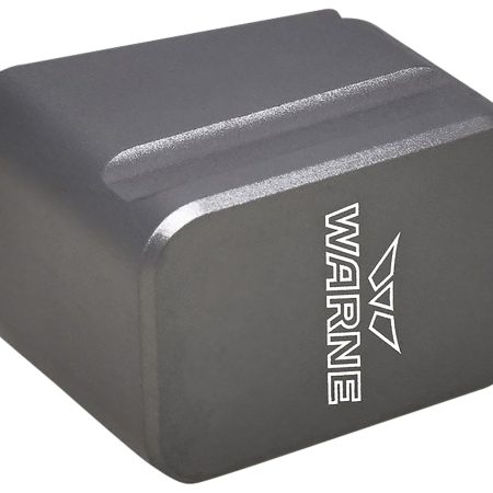 Warne MEG1754GR Magazine Extension  made of 6061-T6 Aluminum with Hardcoat Anodized Gray Finish for Glock 17, 22 Magazines (Adds 5rds 9mm Luger, 4rds 40 S&W)