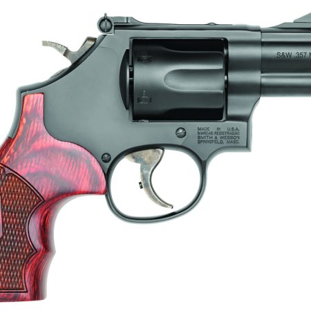 Smith & Wesson 13323 Model 19 Performance Center Carry Comp 357 Mag or 38 S&W Spl +P Blued Carbon Steel 2.50" PowerPort  Barrel, 6rd Cylinder & K-Frame, Tritium Front Night Sight, Custom Wood Grip