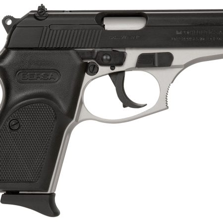 Bersa T380DT8 Thunder  Micro-Compact Frame 380 ACP 8+1, 3.50" Steel Barrel, Matte Black Serrated Steel Slide, Satin Nickel Aluminum Frame