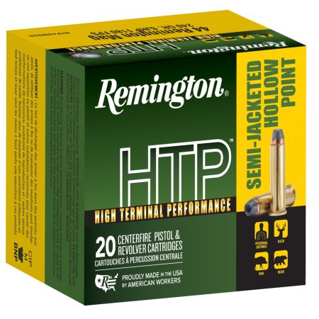 Remington Ammunition 23010 HTP  44RemMag 240gr Semi Jacketed Hollow Point 20 Per Box/25 Case