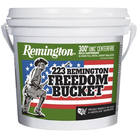 Remington Ammunition 23897 UMC Freedom Bucket 223Rem 55gr Full Metal Jacket 300 Per Box/4 Case