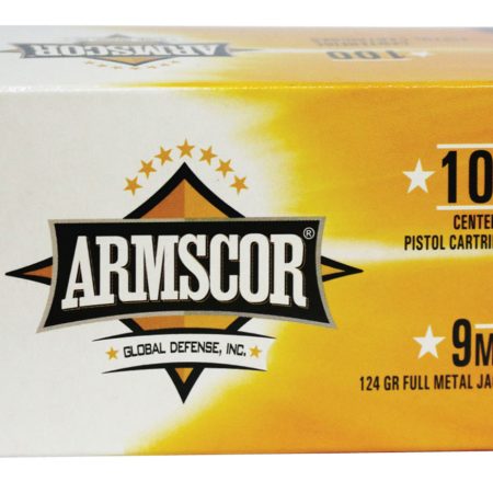 Armscor 50445 Precision Value Pack 9mmLuger 124gr Full Metal Jacket 100 Per Box/12 Case