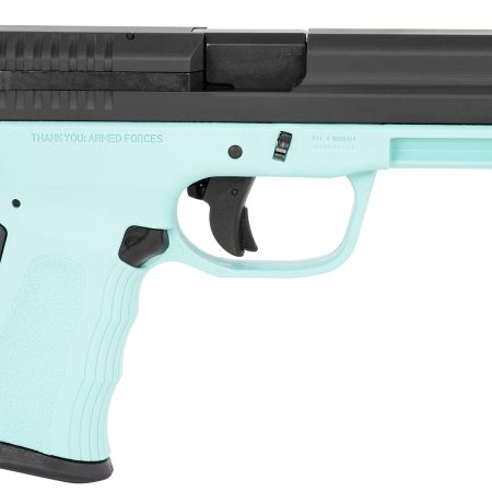 FMK G9C1G2TBSS 9C1 G2 9mm Luger 14+1 4" Black Stainless Steel Barrel, Black Serrated Carbon Steel Slide, Blue Jay Polymer Frame w/Picatinny Rail, Black Backstrap Grip