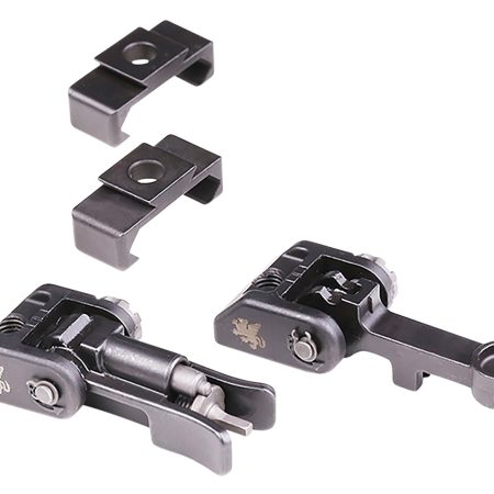 Griffin Armament GAM2S M2 Sight Kit  Black Melonite Flip-Up Front and Rear Sight Set