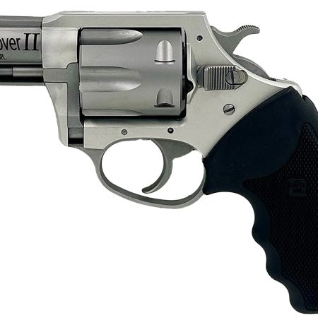 Charter Arms 53620 Undercover II Large 38 Special, 6 Shot 2.20" Matte Stainless Steel Barrel & Cylinder, Anodized Aluminum Frame w/Black Finger Grooved Rubber Grip, Exposed Hammer
