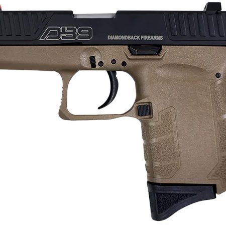 Diamondback DB0200P061 DB9 Gen4 Micro-Compact Frame 9mm Luger 6+1, 3.10" Stainless Steel Barrel, Black Nitride Serrated Stainless Steel Slide, Flat Dark Earth Polymer Frame & Grip