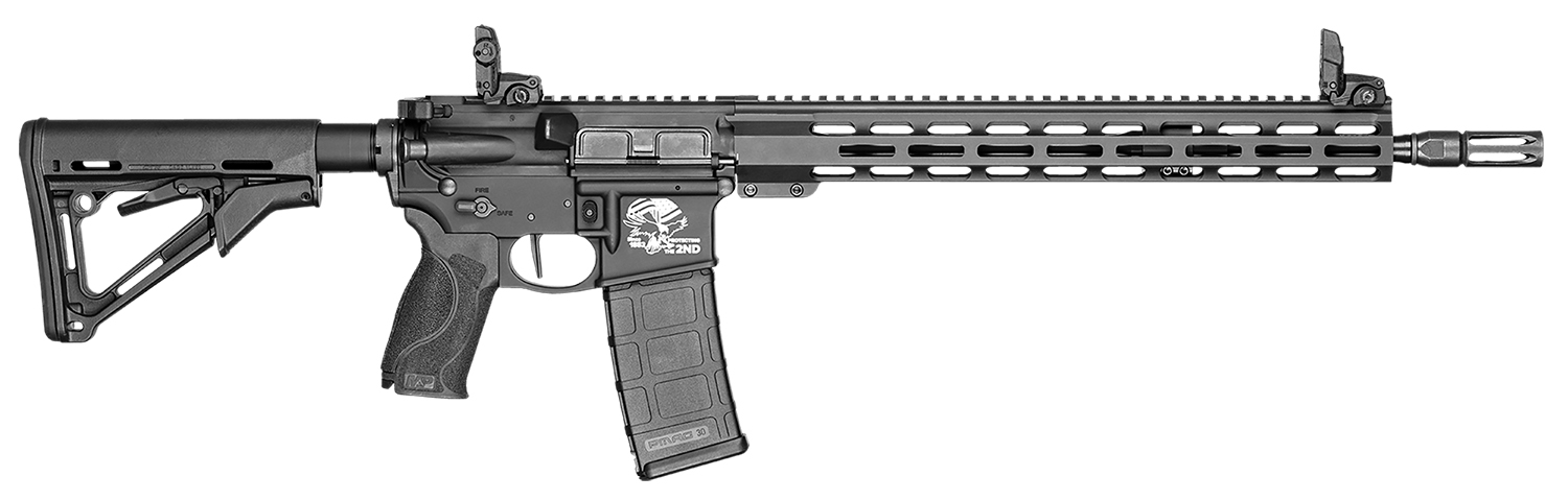 Smith & Wesson 13551 M&P15T II Limited Edition Engraved 5.56x45mm NATO 16" 30+1 Matte Black Engraved Rec Raptor-LT CH Magpul CTR Stock M&P Grip with Interchangeable Palmswells Right Hand