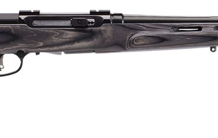 Savage Arms 47800 A Series Matte Gray Full Size 17 WSM 8+1 22" High Luster Heavy Barrel, High Luster Drilled & Tapped Carbon Steel Receiver, Matte Gray Thumbhole Laminate Stock, Right Hand