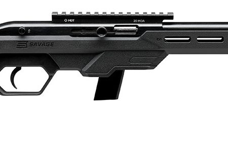 Savage Arms 45114 64 Precision 22 LR 10+1 16.50" Matte Black Threaded Heavy Carbon Steel Barrel, Drilled & Tapped Carbon Steel Receiver, M-Lok Compatible Forend, Black Synthetic Chassis Stock