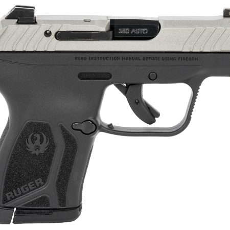 Ruger 13720 LCP Max Exclusive Configuration Compact Frame 380 ACP 10+1 2.80" Black Oxide Barrel, Savage Cerakote Serrated Steel Slide, Black Polymer Frame, Black Nylon Grip