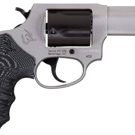 Taurus 260535NSVZ Defender 605  SA/DA 357 Mag/38 Special +P 5rd 3" Matte Stainless Steel Barrel, Matte Black Cylinder, Matte Finish Stainless Steel Frame, Black/Gray VZ Grip, Night Front Sight