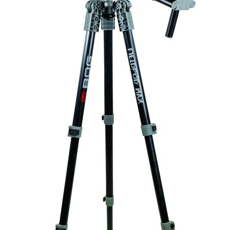 Bog-Pod 1100473 Fieldpod Max Tripod with Black Finish, Spike Feet, Carry Strap, Bubble Level, Independent Leg Adjustment & 20-48" Vertical Adjustment