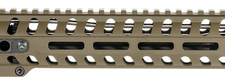 Patriot Ordnance Factory  Minuteman Complete Upper 5.56x45mm NATO 16.50" Black Nitride Barrel Aluminum Patriot Brown Receiver 14.50" M-LOK Handguard Lo Pro DI Gas Block (Mid Length)