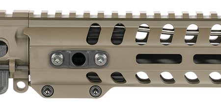 Patriot Ordnance Factory  Minuteman Complete Upper 5.56x45mm NATO 10.50" Black Nitride Barrel Aluminum Patriot Brown Receiver 9" M-LOK Handguard Lo Pro DI Gas Block (Mid Length)