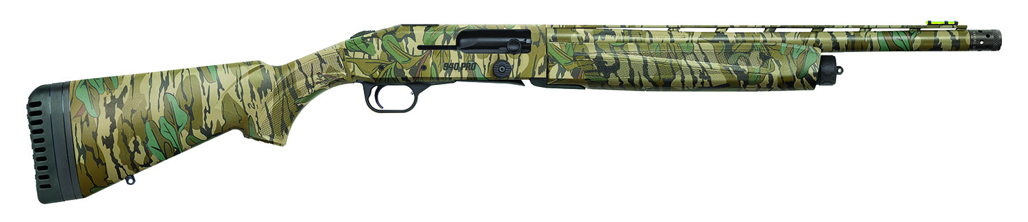 Mossberg 85158 940 Pro Turkey 12 Gauge with 18.50" Barrel, 3" Chamber, 4+1 Capacity, Overall Mossy Oak Greenleaf Finish & Synthetic Stock Right Hand (Full Size)