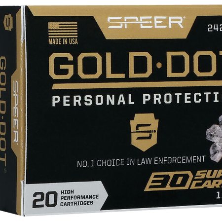 Speer 24261GD Gold Dot Personal Protection 30 Super Carry 115 gr Hollow Point 20 Per Box/ 10 Case