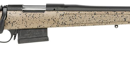 Bergara Rifles B14S352C B-14 HMR 6.5 Creedmoor 5+1 22" Graphite Black Cerakote Free-Floating Barrel, Black Speckled Brown Molded w/Mini-Chassis, Adjustable LOP & Cheek Piece Stock, Right Hand