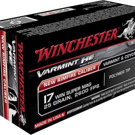 Winchester Ammo X17W25 Super X  17WSM 25gr Jacketed Hollow Point 50 Per Box/10 Case
