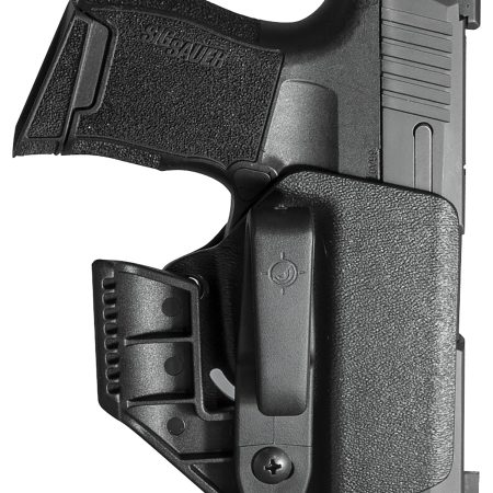Mission First Tactical H2SG365AIWBM Minimalist Holster IWB Black Polymer Belt Clip Fits Sig P365/P365XL Ambidextrous
