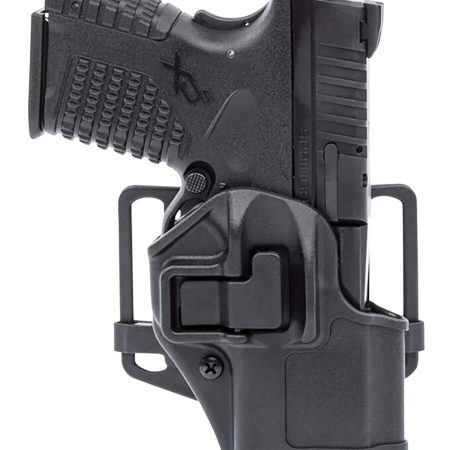 Blackhawk 410576BKR Serpa CQC  OWB Size 76 Black Polymer Belt Loop/Paddle Compatible w/ Glock 48 w/wo Rail Right Hand