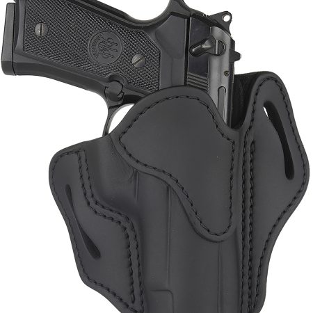 1791 Gunleather ORBH23SBLR BH2.3 Optic Ready OWB Size 2.3 Stealth Black Leather Belt Slide Compatible w/Glock 17/S&W M&P Shield Right Hand