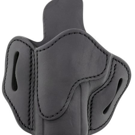 1791 Gunleather ORBH24SSBLL BH2.4S Optic Ready OWB Size 2.4S Stealth Black Leather Belt Slide Fits FN 509/HK VP9SK Left Hand