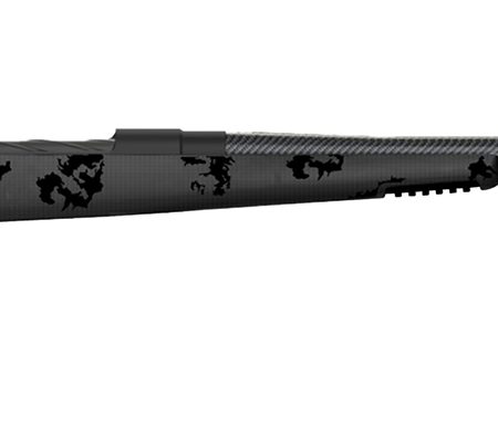 Fierce Firearms FCTRG28NOS26BBO CT Rage  28 Nosler Caliber with 3+1 Capacity, 26" Caron Fiber Barrel, Black Cerakote Metal Finish & Blackout Camo Fixed Fierce Tech C3 Stock, Right Hand (Full Size)