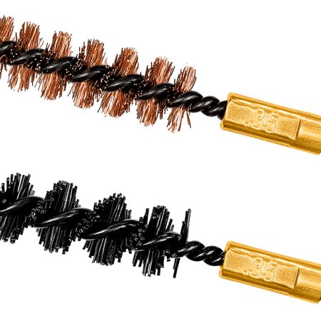 Otis FG335NB Bore Brush Set  35/338/357 Cal 8-32" Thread 2" Long Bronze/Nylon Bristles 1 Set