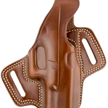 Galco FL226 Fletch  OWB Tan Leather Belt Slide Compatible w/Glock 19 Gen1-5/19X/23 Gen2-5/32/45 Belt Up to 1.75" Wide Right Hand