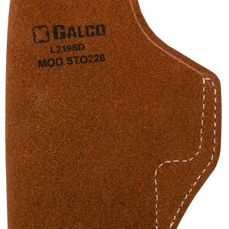 Galco STO226 Stow-N-Go  IWB Natural Leather Belt Clip Fits Glock 19X/19 Gen1-5/23 Gen2-5 Right Hand