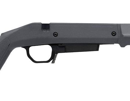 Magpul MAG1207GRY Hunter American Stock Gray Adjustable Synthetic Stock with Aluminum Chassis for Short Action Ruger American Right Hand Includes STANAG Mag Well
