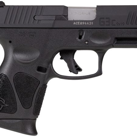 Taurus 1G3CSR9031 G3C  Compact Frame 9mm Luger 12+1 3.26" Matte Stainless Steel Barrel, Matte Black Tenifer Serrated Steel Slide, Black Polymer Frame w/Picatinny Rail, Black Polymer Grip, Right Hand