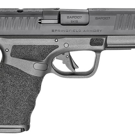 Springfield Armory HCP9379BOSP Hellcat Pro OSP 9mm Luger 15+1 3.70" Black Melonite Optic Ready/Serrated Slide, Black Polymer Frame w/Picatinny Rail, Black Polymer w/Adaptive Texture Grips Right Hand