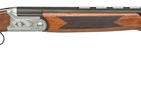 Dickinson LLC GW12W28P Green Wing  12 Gauge 2rd 3" 28" Matte Black Vent Rib Barrel, Engraved Steel Receiver w/Satin Silver Metal Finish, Bead Front Sight, Wood Stock & Ejector