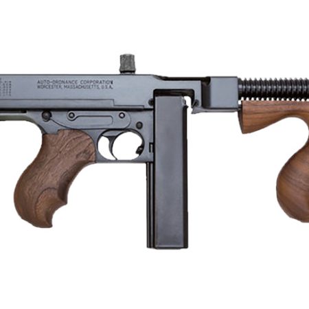 Thompson T1B14 1927A-1 Deluxe 45 ACP Caliber with 16.50" Barrel, 20+1 Capacity (Stick), Blued Metal Finish, Walnut Removable Fixed Stock & Wood Grip Right Hand