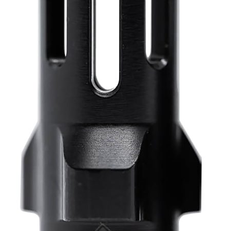 Angstadt Arms AA093LHB28 Flash Hider  Black Hardcoat Anodized Steel with 1/2"-28 tpi Threads 1.42" OAL for 9mm Luger