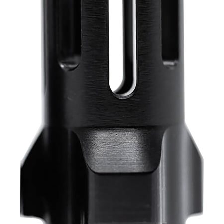 Angstadt Arms AA093LHB36 Flash Hider  Black Hardcoat Anodized Steel with 1/2"-36 tpi Threads 1.42" OAL for 9mm Luger